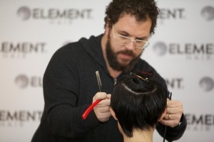 NYC stylist Gerard Scarpaci at Element Hair