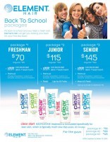 Back to school Element Hair Salon Waterloo