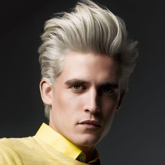 cool blonde glazed beach look for men