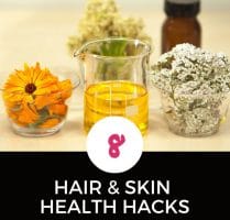 health hacks for hair and skin