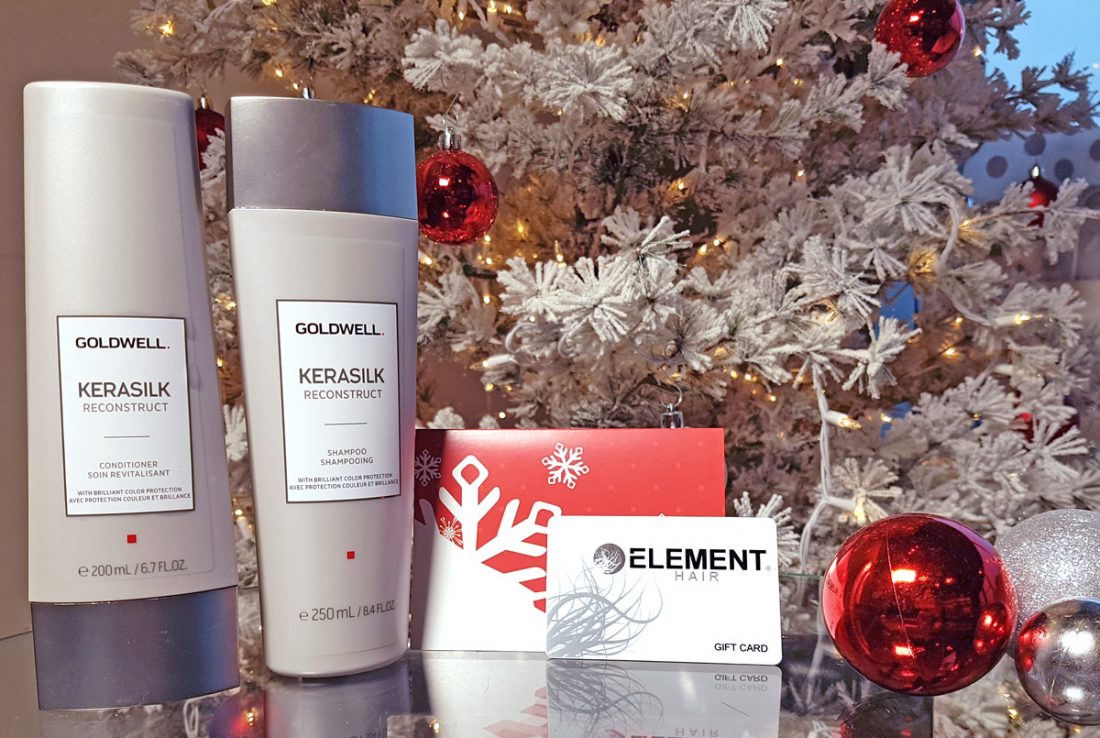 Gift idea gift card and Kerasilk shampoo and conditioner set