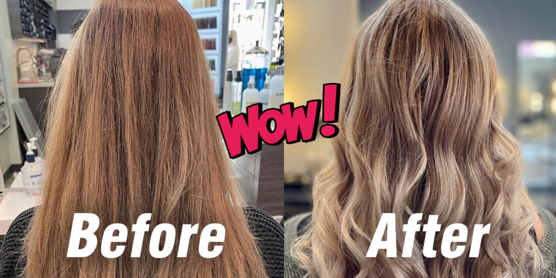 before and after women hair styles